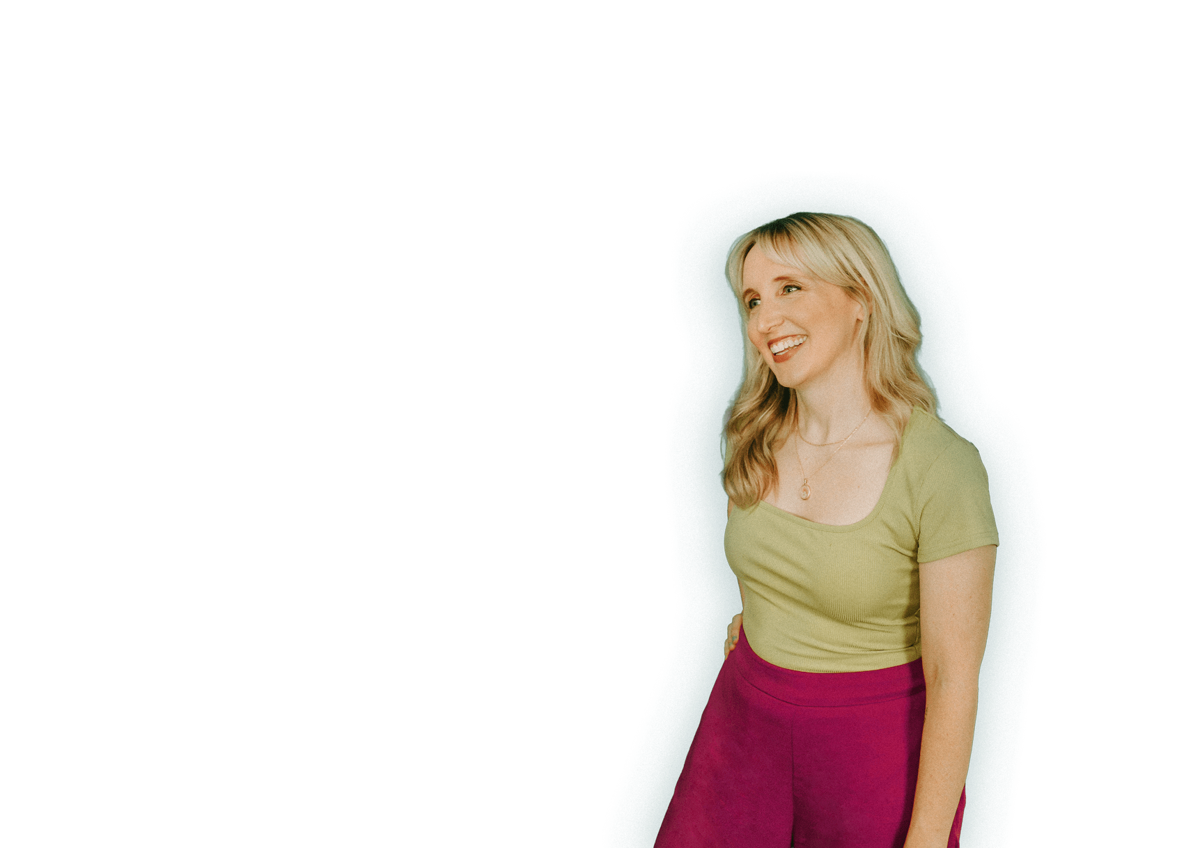 A picture of Rachel, the owner and designer of Sprout Design